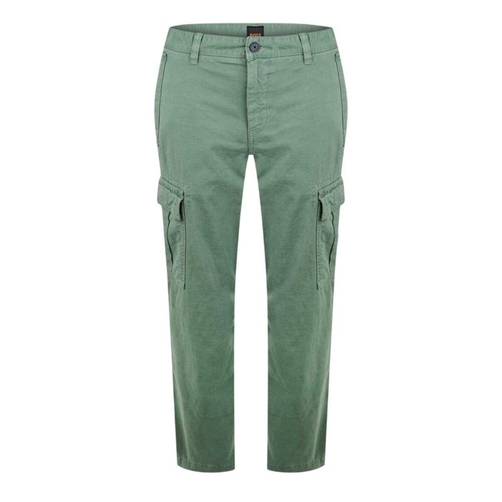 Boss Mens Tailored Cargo Pants / Green